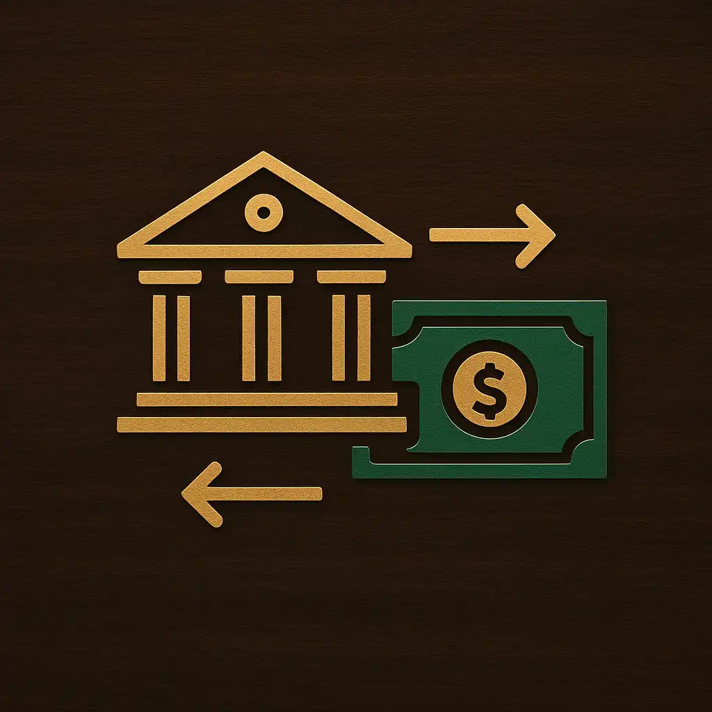 Bank transfer icon